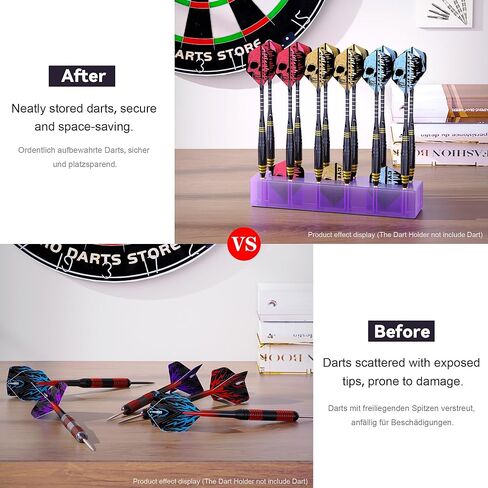 CyeeLife Darts Station 12 Display | Darts Stand | Dart Holder | Dart Accessories (Purple) in Saudi Arabia