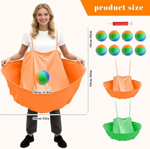 Granny Pants Yard Game Set with Bouncy Balls & Pump,Granny Pants Outdoor Party Game for Team Relay Lawn Fun,Backyard Parties,Family Parties,Adult in Kuwait