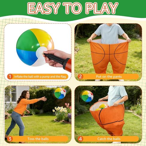 Granny Pants Yard Game Sports Themed Toss Game with Bouncy Balls Pumps - Outdoor Lawn Games for Adults Sports Themed Parties Tailgate Activities & Group Reunion Gatherings in Kuwait