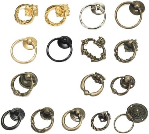 Drawer Ring Pull Handles, Drawer Ring Pull Handles Multicolor 30 pcs(Mt1) in Saudi Arabia