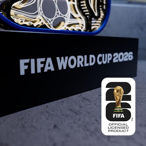FIFA World Cup 2026 Official Licensed Illuminated Display – 5-Layer Wood & Acrylic Soccer Memorabilia Decor for Home, Office & Fan Collection – Mascot Clutch the Bald Eagle (USA) in Saudi Arabia