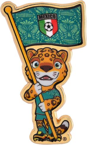 Official FIFA World Cup 2026 Mexico Mascot Pin – “Selfie" Pose 1.5" Enamel Lapel Badge – Premium Zinc Alloy Souvenir – Decorative Accessory for Hats, Backpacks, Jerseys, Jackets & Lanyards in Kuwait