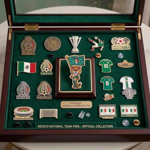 Official FIFA World Cup 2026 Mexico Mascot Pin – “Selfie" Pose 1.5" Enamel Lapel Badge – Premium Zinc Alloy Souvenir – Decorative Accessory for Hats, Backpacks, Jerseys, Jackets & Lanyards in Kuwait