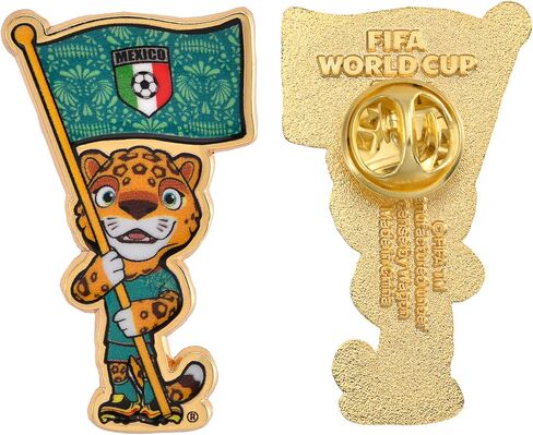 Official FIFA World Cup 2026 Mexico Mascot Pin – “Selfie" Pose 1.5" Enamel Lapel Badge – Premium Zinc Alloy Souvenir – Decorative Accessory for Hats, Backpacks, Jerseys, Jackets & Lanyards in Kuwait