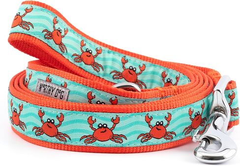 The Worthy Dog Flip Flops Pattern Dog Leash 5ft Stylish Blue/Pink, Comfortable Durable Nylon Fits Small, Medium, Large Dogs, Fun Outdoor Puppy Walking Accessory-Large in Kuwait