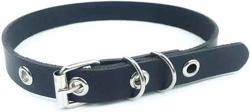 Black Choker Necklace for Women Punk Goth Metal Link Leather Collar Chokers Necklace Cosplay Rock Neck Chain Leather Chain Metal Link jewelry Sexy Necklace for Women Trendy in Kuwait