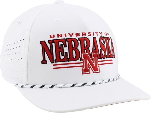 ZHATS NCAA Unisex-Adult NCAA Officially Licensed Rope Hat Snapback Performance Regalia White in Saudi Arabia