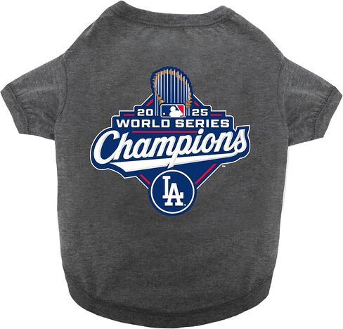 Pets First MLB Los Angeles Dodgers 2025 World Series Champion Dog Shirt, Champ Pet Tee Shirt, Winning Baseball Cat Outfit Size X-Small in Saudi Arabia