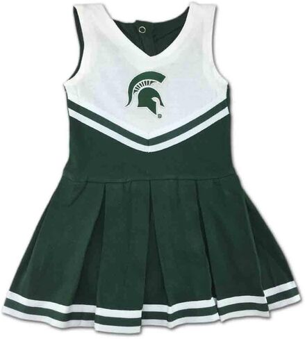 Michigan State University Spartans Baby and Toddler Cheerleader Bodysuit Dress in Saudi Arabia