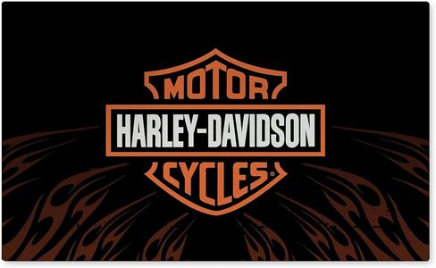 Northwest Harley-Davidson Washable Area Rug, Low Pile Floor Mat in Saudi Arabia