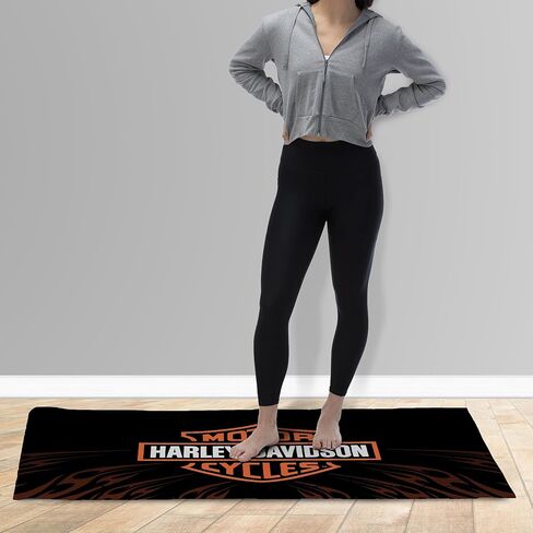 Northwest Harley-Davidson Washable Area Rug, Low Pile Floor Mat in Saudi Arabia