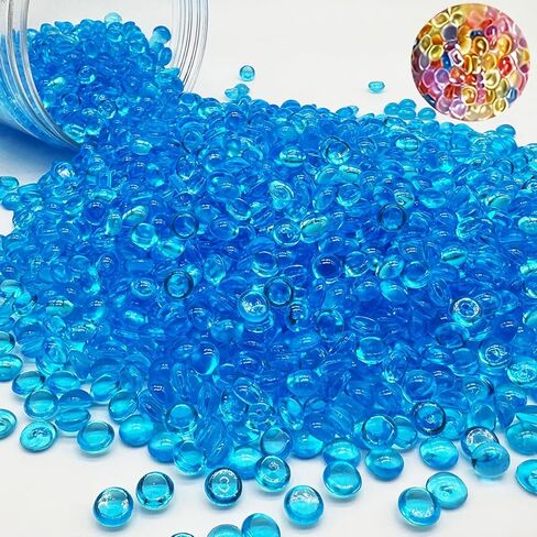 7mm 3500PCS Acrylic Flat Marbles Decorative Gems，Vase Fillers Beads for Wedding,Floral Arrangement,Aquarium Fish Tank Decor,Candle Holder in Kuwait