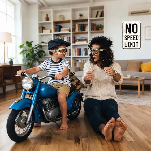 لافتة حائط معدنية عتيقة بدون حدود للسرعة - ديكور سيارة قديم مقاس 12 × 8 هدية لعشاق السباق في كراج رجل الكهف in Kuwait