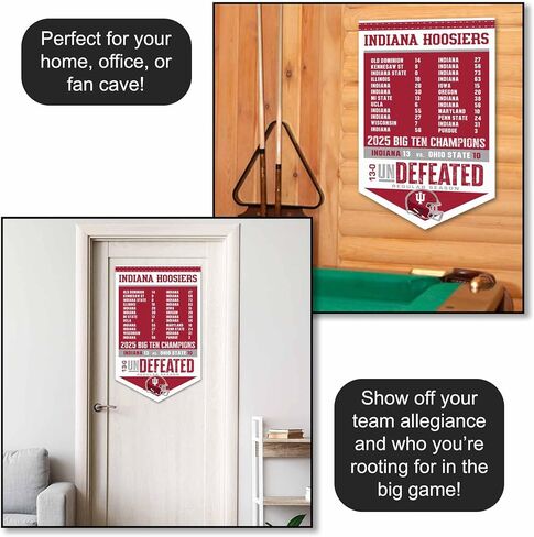 Indiana Hoosiers 2025 Undefeated Champions Banner in Saudi Arabia