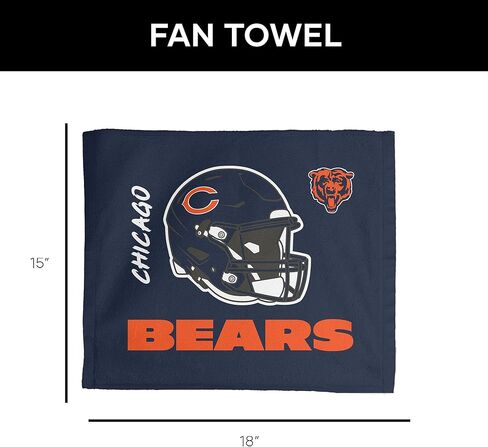 Northwest Chicago Bears NFL Rally - منشفة رالي 18 × 15 بوصة in Saudi Arabia