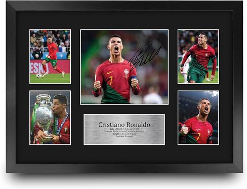 HWC Trading Cristiano Ronaldo Portugal Gifts Printed Signed Autograph Picture for Soccer Fans and Supporters - US Letter Size in Saudi Arabia