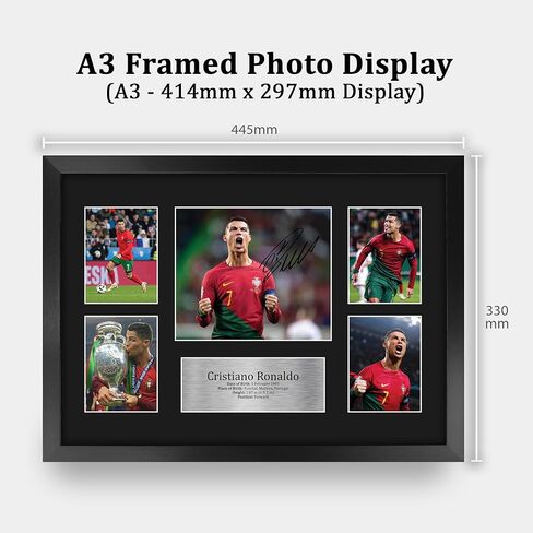 HWC Trading Cristiano Ronaldo Portugal Gifts Printed Signed Autograph Picture for Soccer Fans and Supporters - US Letter Size in Saudi Arabia