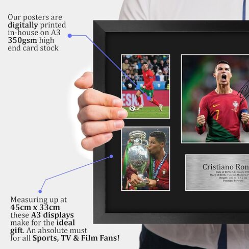 HWC Trading Cristiano Ronaldo Portugal Gifts Printed Signed Autograph Picture for Soccer Fans and Supporters - US Letter Size in Saudi Arabia