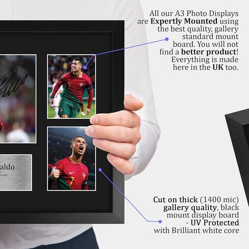 HWC Trading Cristiano Ronaldo Portugal Gifts Printed Signed Autograph Picture for Soccer Fans and Supporters - US Letter Size in Saudi Arabia