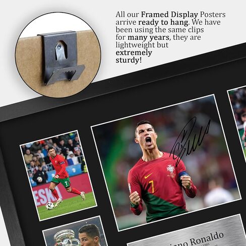 HWC Trading Cristiano Ronaldo Portugal Gifts Printed Signed Autograph Picture for Soccer Fans and Supporters - US Letter Size in Saudi Arabia