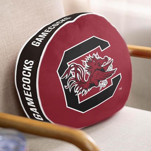 وسادة منتفخة تحمل شعار العلامة التجارية NCAA South Carolina Gamecocks - قطيفة وناعمة وقابلة للتمدد مع تصميم بألوان الفريق in Saudi Arabia