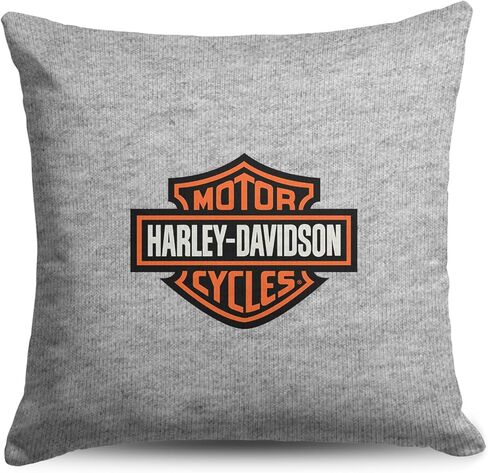 وسادة سويت شيرت بشعار كلاسيكي من Northwest Harley-Davidson، وسادة مستوحاة من المنزل مستوحاة من الدراجات النارية، مقاس 40.64 × 40.64 سم in Saudi Arabia