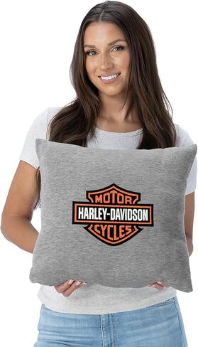 وسادة سويت شيرت بشعار كلاسيكي من Northwest Harley-Davidson، وسادة مستوحاة من المنزل مستوحاة من الدراجات النارية، مقاس 40.64 × 40.64 سم in Saudi Arabia