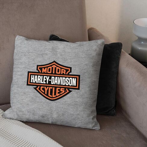 وسادة سويت شيرت بشعار كلاسيكي من Northwest Harley-Davidson، وسادة مستوحاة من المنزل مستوحاة من الدراجات النارية، مقاس 40.64 × 40.64 سم in Saudi Arabia
