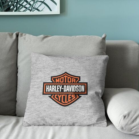 وسادة سويت شيرت بشعار كلاسيكي من Northwest Harley-Davidson، وسادة مستوحاة من المنزل مستوحاة من الدراجات النارية، مقاس 40.64 × 40.64 سم in Saudi Arabia