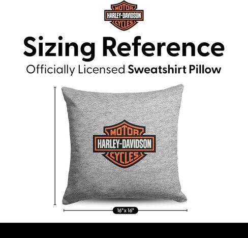 وسادة سويت شيرت بشعار كلاسيكي من Northwest Harley-Davidson، وسادة مستوحاة من المنزل مستوحاة من الدراجات النارية، مقاس 40.64 × 40.64 سم in Saudi Arabia