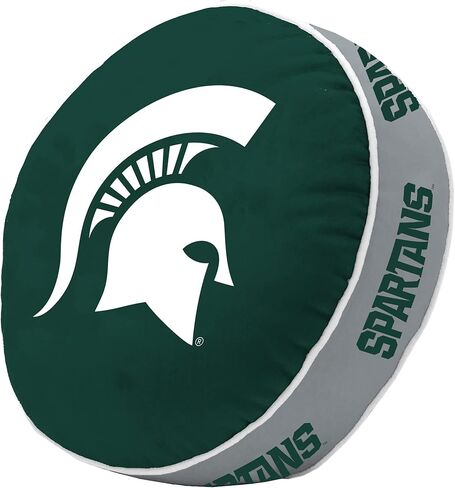 Logo Brands NCAA Michigan State Spartans Puff Pillow – Plush, Soft, Stretchy with Team Color Design in Saudi Arabia