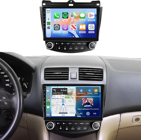 8Core 6G+128G Radio for Honda Accord 7th 2003-2007,Android 13 Car Stereo with Wireless Carplay Android Auto,10.1‘’ 1280x720P IPS Touch Screen,DSP 46EQ,5.0Bluetooth,Backup Camera,MirrorLink SWC FM/RDS in Kuwait