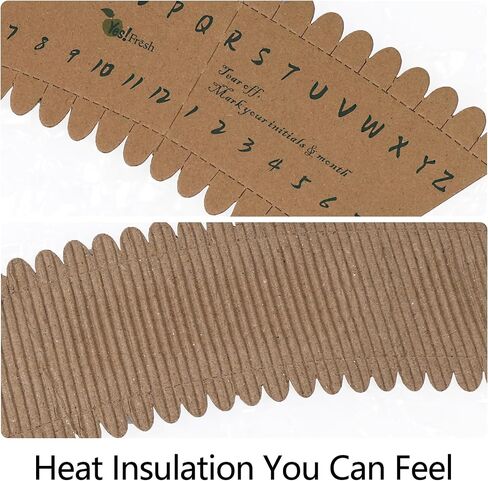 Yes!Fresh Eco-ID Sleeve - Unique Paper Cup Sleeves for Easy Cup Identification, Compatible with 12oz, 16oz, and 20oz Paper Cups, Reduces Waste for Parties, Gatherings, and Events (50 Pack) in Kuwait