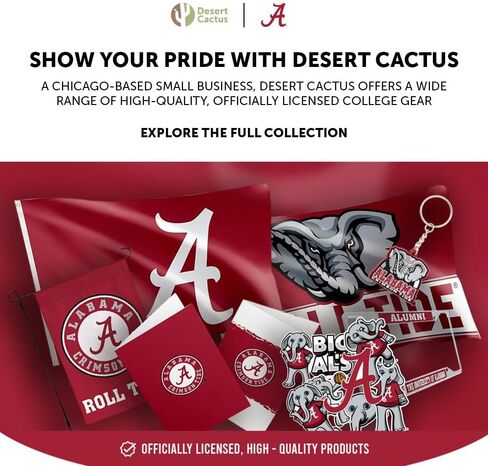 صبار الصحراء أكواب ورقية لجامعة ألاباما UA Crimson Tide عدد 20 أكواب مشروبات باردة سعة 9 أونصة للبوابات الخلفية والتخرج والمناسبات (التصميم أ) in Saudi Arabia