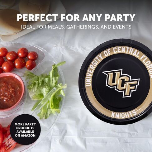 Desert Cactus University of Central Florida Paper Plates UCF Knights 20 Count 9 inch Round Plates for Tailgates, Parties, Graduation and Events (Design A) in Saudi Arabia