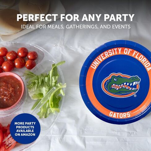 Desert Cactus University of Florida Paper Plates UF Gators 20 Count 9 inch Round Plates for Tailgates, Parties, Graduation and Events (Design A) in Saudi Arabia