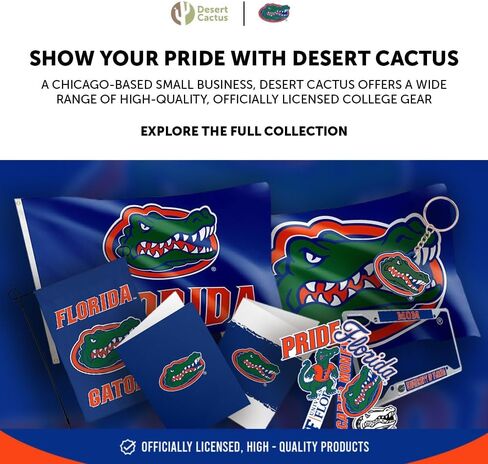 Desert Cactus University of Florida Paper Plates UF Gators 20 Count 9 inch Round Plates for Tailgates, Parties, Graduation and Events (Design A) in Saudi Arabia