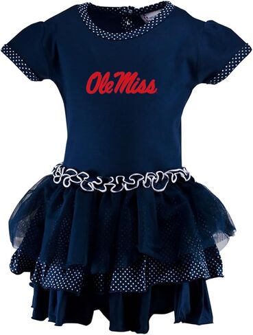 بدلة قطعة واحدة للفتيات الصغيرات ذات قدمين للأمام من توتو منقط، ملابس جامعية لمحبي الرياضة in Kuwait