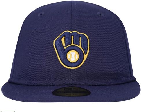 New Era Infant Milwaukee Brewers Game My 1st 59Fifty Fitted Hat Cap, Size 6 - Navy in Saudi Arabia