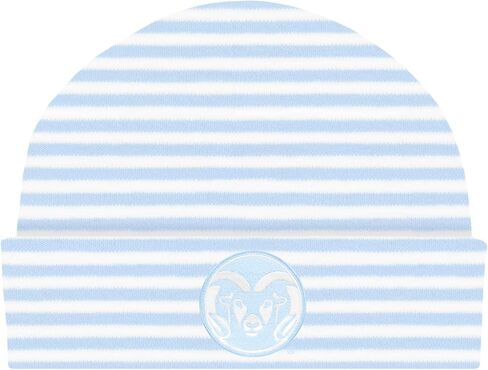 Creative Knitwear College Baby Striped Knit Cap - Team Logo, Multiple Colors for Baby Boys & Girls, (0-3 Months) in Saudi Arabia