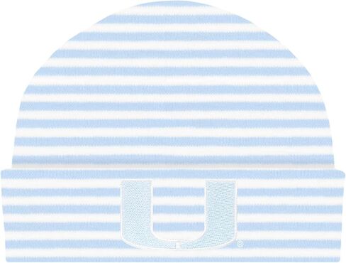 Creative Knitwear College Baby Striped Knit Cap - Team Logo, Multiple Colors for Baby Boys & Girls, (0-3 Months) in Saudi Arabia