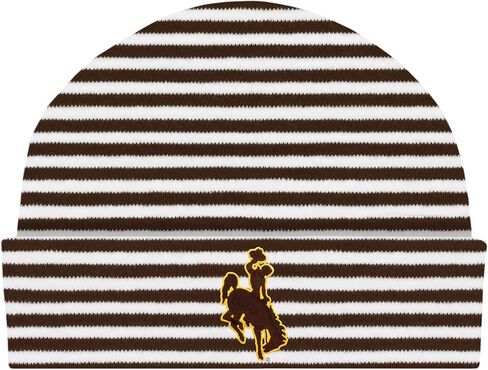 Creative Knitwear College Baby Striped Knit Cap - Team Logo, Multiple Colors for Baby Boys & Girls, (0-3 Months) in Saudi Arabia