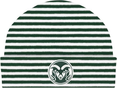 Creative Knitwear College Baby Striped Knit Cap - Team Logo, Multiple Colors for Baby Boys & Girls, (0-3 Months) in Saudi Arabia
