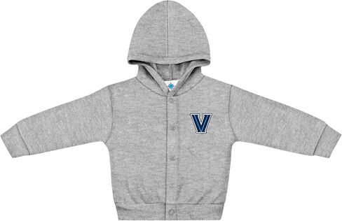 Creative Knitwear College Baby NCAA Officially Licensed Snap Hooded Jacket - Villanova Wildcats Logo - Oxford - 12 Months in Saudi Arabia