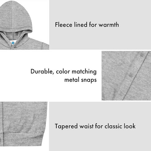 Creative Knitwear College Baby NCAA Officially Licensed Snap Hooded Jacket - Villanova Wildcats Logo - Oxford - 12 Months in Saudi Arabia