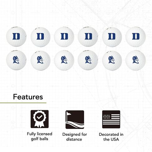 Desert Cactus Duke University Golf Balls 12 Pack – DUBlue Devils Full Color Dozen – Officially Licensed Sport Team Accessory in Saudi Arabia