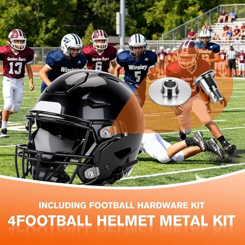 4 قطع دبوس صغير سريع الفك لقناع معدني لخوذة الرجبي، متوافق مع خوذة كرة القدم RIDDEL Speed ​​& SpeedFlex (باستثناء أدوات التفكيك) in Kuwait