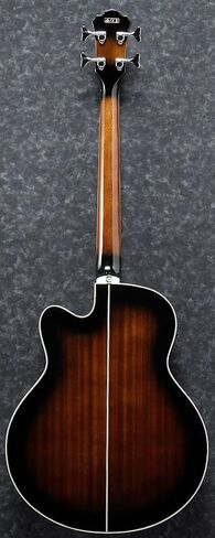 Ibanez AEB10E Acoustic-Electric Bass Guitar - Dark Violin Sunburst Bundle with Gig Bag, Tuner, Strap, Instrument Cable, Austin Bazaar Instructional DVD, and Polishing Cloth in Kuwait