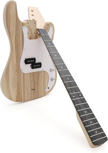 مجموعة أدوات الجهير الكهربائية DIY مجموعة المبتدئين المكونة من 4 أوتار PB Bass Style مع جسم Paulownia الصلب ورقبة القيقب المصممة من الخشب ولوحة الفريتس المصنوعة من الكروم لبناء جيتار الجهير الخاص بك. in Kuwait
