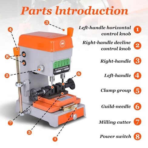 Professional 368A Vertical Cutter 5-Type Metal Duplicator with Synchronous Belt Drive 110V in Saudi Arabia